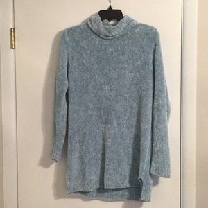 Light blue turtleneck sweater
